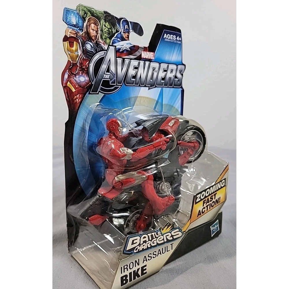 Marvel Avengers Battle Chargers Iron Assault Bike Iron Man Motorcycle New